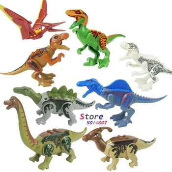 1/Set 77037 Juros Periodo Dinozaurų Rex Dilophosaurus Velociraptor Tyrannosaurus Blokai Švietimo Žaislai Vaikams