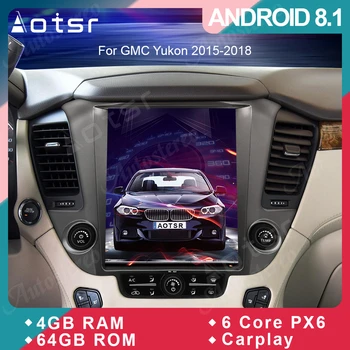Android 9.0 Tesla stiliaus Automobilių GPS Navigacija Chevrolet Tahoe Priemiesčio Už GMC Yukon2015+ Galvos vienetas Multimedia Player Auto Automobilis