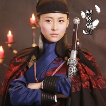 Unisexual Vyras Moteris Senovės Kinų Ming Dinastijos Policininkai Kostiumas Hanfu TV Žaisti Keturi didieji Medžiotojai Moterų Hanfu
