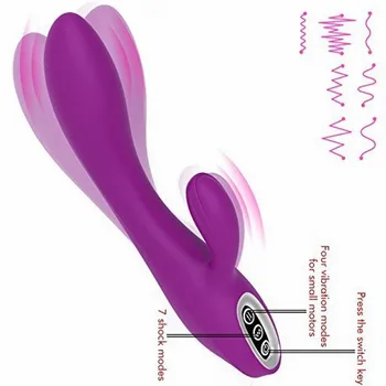 G-spot Moterų Vibratorius Galinga Dildo Rabbit Vibratorius Moterims Klitorio stimuliacija, Masažas Masturbators Suaugusiųjų sekso žaislai Produktas
