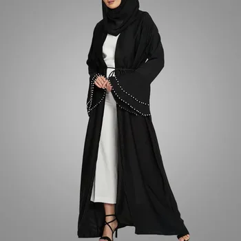 Paprastas Abaja Dubajus Kimono Megztinis Turkija Hijab Musulmonų Suknelė Afrikos Suknelės Abayas Moterų Kaftan Dubajus Caftan Islamas ClothS361