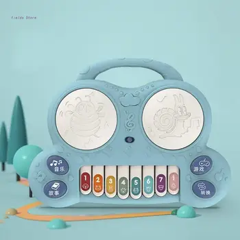 Fortepijono Muzikos Žaidimas Elektroninių Organų Vaikų Priemonę 8 Raktai Nešiojamų Kūdikių Dovanų Animacinių Filmų Modelis Anksti Švietimo Žaislas