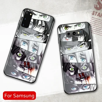 Išpuolis Titan Akis Grūdintas Stiklas Telefono dėklas Samsung Galaxy A50 A60 A70 A21 A31 A51 A71 A81 A91 4G 5G A50S A70S M40 M80S