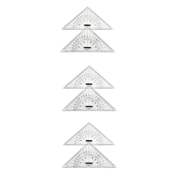 6X Diagramos Piešimo Trikampis, Liniuotė Laivo Piešimo 300Mm Didelio Masto Trikampis Valdovas