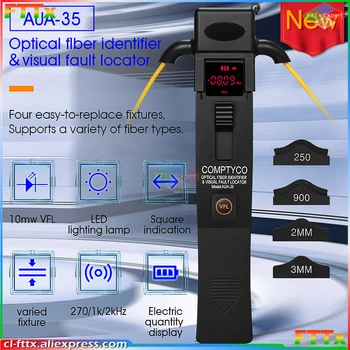 FTTH AUA-35 Optinio Pluošto Identifikatorius + LED šviesos +VFL , KFT Gyventi Pluošto Vardas Detektorius Identificador de Fibra Optica