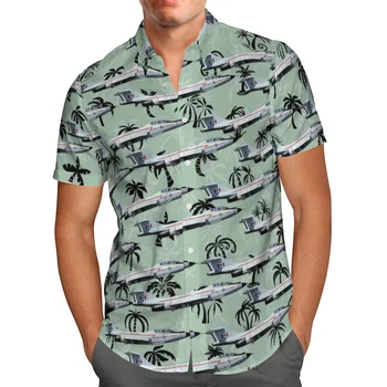 Cool 3D Plokštumoje Paplūdimio Havajų 2021 M. Vasaros Anime Marškinėliai trumpomis Rankovėmis Marškiniai Streetwear Negabaritinių 5XL Camisa Socialinės Chemise Homme-901