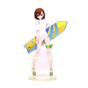 Anime Tam Tikrą Magišką Indeksas Veiksmų Skaičius, Cosplay Žaislai Misaka Augalą Shirai Kuroko Akrilo Duomenys Stovėti Modelis Lėlės 15cm