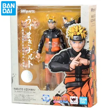 BANDAI SHF NARUTO Uzumaki Naruto Originali Aktyvaus Bendras Anime Pav Kolekcionuojamos Lėlės Modelis Vaikas Žaislas Originali Dovana