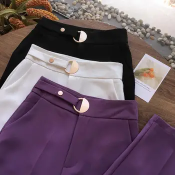 Moterų Kelnės Haremo Kelnės Moterims Vasaros Aukšto Juosmens Laisvalaikio Kostiumas Kelnės Baggy Pants Pantalones De Mujer