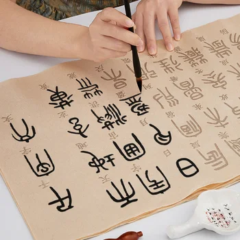 Deng Shiru Antspaudas Scenarijų Copybook Kinijos Antspaudą Scenarijų Teptuku Calligraphie Copybook Širdies Sutra Tūkst. Simbolių Kopijavimo Sąsiuvinis