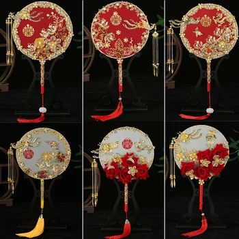 2023 kinų stiliaus gerbėjas hanfu priedai vestuvių dekoratyvinis gerbėjų nuotaka fotografijos papuošalai nešiojamą gerbėjai namų dekoro amatų