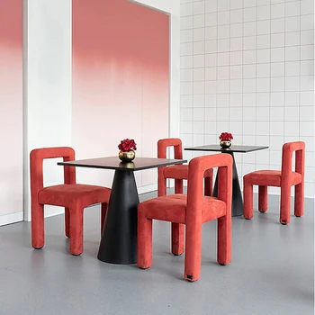 Dizainas Velvet lounge Valgomojo Kėdės Šiuolaikinės Šiaurės šalių Minimalistinio Elegantiška, Prabangi Virtuvės Kėdės Salonas Baras Sillas Sode OA50DC