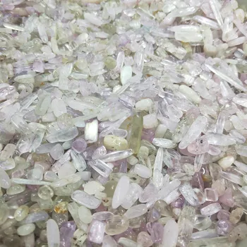 Kunzite kristalų žvyro natūralus rožių kunzite Kvarco Krito akmenys Violetinė ličio fai akmuo, skaldos Reiki Gydymo
