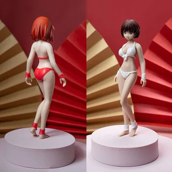 PLLB2020-T02 1/12 Moterų Kareivis Anime Bikini Šviesiai Didelis Biustas Kūnas Su Galvos Skulptūra Modelis 6