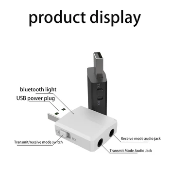 USB BT 5.0 Siųstuvas, Imtuvo TV Mini 