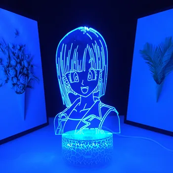 16 Spalvų Nuotolinio 3D LED naktinė lempa Kietas Vaiko Gimtadienio Dovana Miegamojo Puošimas Šviesos Stalo Lempa Manga Palieskite Jutiklio Spalvinga Šviesos