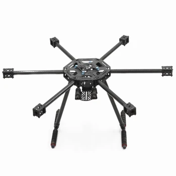 LJI X600-X6 600mm FPV Anglies Pluošto Šešių Ašies Rėmas Su Važiuoklės Lenktyninių Rc Drone / Rc Modelis Priedai