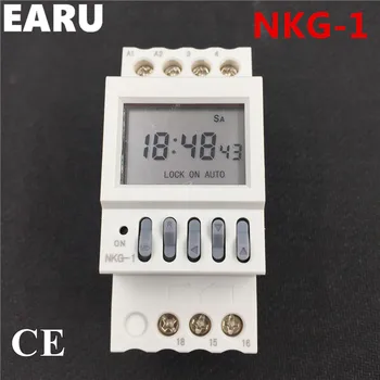 NKG1 NKG-1 LCD Mikrokompiuteris Programuojamas Skaitmeninis Laikas Pereiti Relay Laikmatis Skaičiuoti Gatvės Žibintas LED Ekranas Valdiklis Ciklo LCD