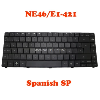 Nešiojamojo kompiuterio Klaviatūra ACER Dėl Vartai NE46 MP-09G46E0-9203 AEZQUP00010 Ispanija SP Su Balto Ženklo