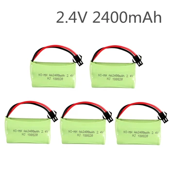 5vnt baterie pack aa ni-mh 2.4 V 2400mAh / aa įkraunamos baterijos elektros RC žaislo elektrinis įrankis / 2.4 v nimh baterija