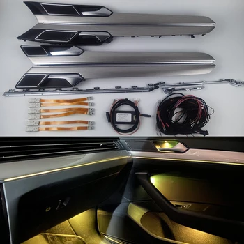 Automobilio prietaisų skydelis prietaisų skydelio neoninės šviesos durys, vidaus apdailos juostelėmis, interjero LED šviesos atmosfera VW MQB Passat B8 2017-2020