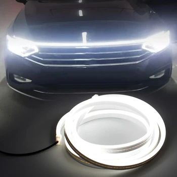 12V Automobilio Kapoto Žibintai LED Dienos Veikia Šviesos Ruože Lanksti, Dinamiška Atmosfera Lempos Vandeniui Dekoratyvinės Šviesos