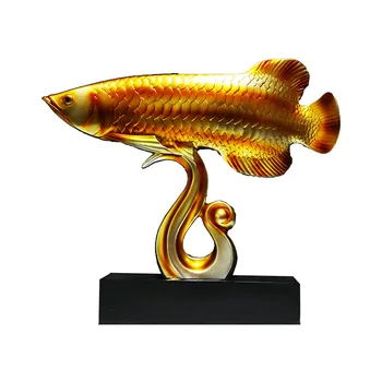 Europos stiliaus dekoracijas likimo golden dragon žuvų apdailos TV spintelė stalas housewarming kūrybos dovana