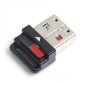 CY USB 2.0 Micro SD (T-Flash SDHC Atminties Kortelių Skaitytuvas Rašytojas Adapteris Mobilųjį Telefoną, Planšetinį kompiuterį Juoda