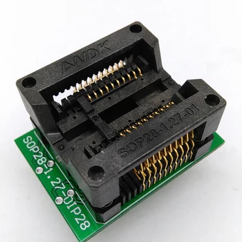 ANDK SSOP20 TSSOP20 DIP20 Programavimo pin adapteris pikis 1.27 mm IC Bandymų Lizdas TĖVYNAINIUS-28-1.27-01 Programuotojas ZIF lizdo adapteris