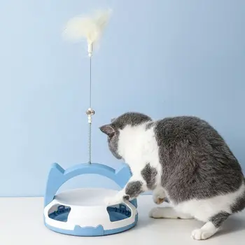 1 VNT Funny Cat Stick Žaislų, Kūrybinės Interaktyvus Pet Mokymo Žaislų Bitė Atsparus, Patvarus Ratas, Kamuolys Kačiukas, Šuniukas