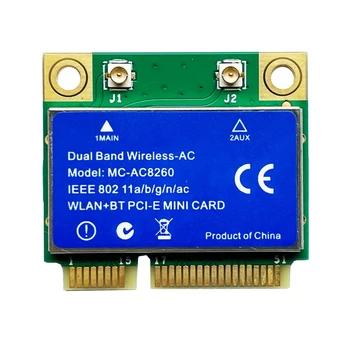 MINI PCI-E MC8260 Belaidžio Tinklo Kortelė 2.4 G/5 ghz Dual-Band Gigabit Bluetooth 4.2 Belaidžio Wifi Modulis Palaiko 802.11 Ac
