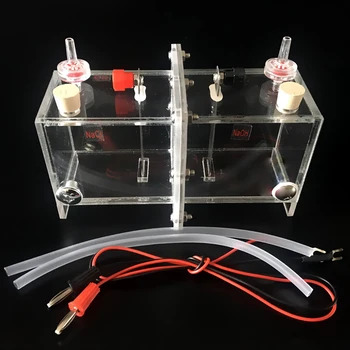 26063 Electrolyzer Parodomasis Jonų Mainų Membrana, Be Platinos Elektrodas Chemijos Eksperimento Mokymo Priemonė
