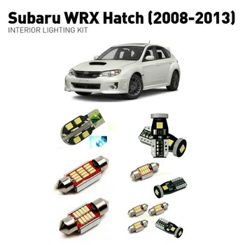 Led vidaus apšvietimas Subaru wrx liukas 2008-2013 m 6vnt Led Žibintai, Automobilių apšvietimo komplektas, automobilių lemputės Canbus
