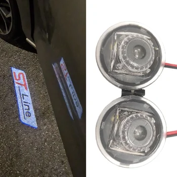 ST-Line ST, RS MK4 Canbus Klaidų, Automobilio galinio vaizdo Šoniniai Veidrodėliai LED Sveiki atvykę Šviesos Modifikuotos Atmosferos Lazerio Logotipas Projektoriaus Lempa