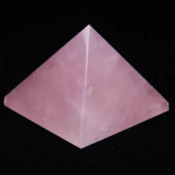 30mm Gražus Gamtos Rose Pink Kvarco Kristalo Piramidės Gydymo