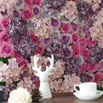40X60cm Dirbtinio Šilko Rožė Gėlių Sienų Apdaila Dekoratyvinis Šilko Hydrangea Vestuvių Dekoravimas Fone Plokščių gamyklos pardavimo
