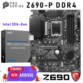 LGA 1700 MSI Z690-P DDR4 Plokštė Intel Z690 Žaidimų Mainboard 12900K 12700K 12600K Intel CPU Z690 1700 2.5 G LAN PCIe 5.0 ATX