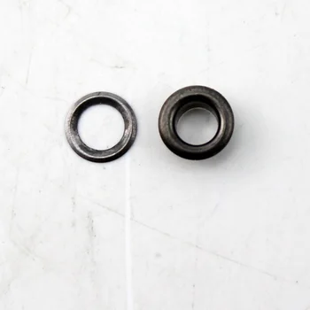 300set 6mm žiedu Juoda Nikelio metalo vario kilpos, sagos, drabužių priedų rankinė išvados