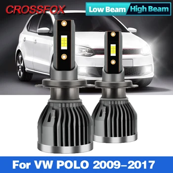 2vnt H7 Automobilio LED Žibintai Lemputės, Led Žibintai, Automobilių Žibintai CANBUS Automobilių Žibintai 20000LM LED priekiniai Žibintai 12V 6000K VW POLO 2009-2017