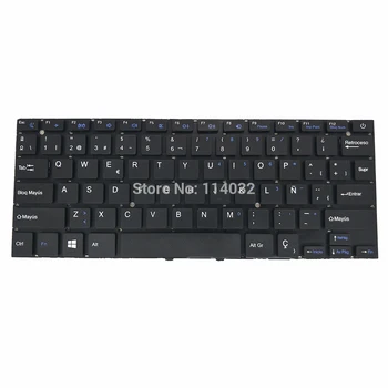 SP ispanijos nešiojamojo kompiuterio klaviatūra SCDY-277-10-01 YXT-NB91-06 juoda be rėmo, nešiojamųjų klaviatūrų įveskite keycaps pakeitimo