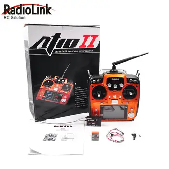 RadioLink AT10 II 2.4 Ghz 12CH Siųstuvas Su R12DS Imtuvas RJA-01 Įtampa Grįžti Modulis Baterija RC Quadcopter Fiksuoto Sparno
