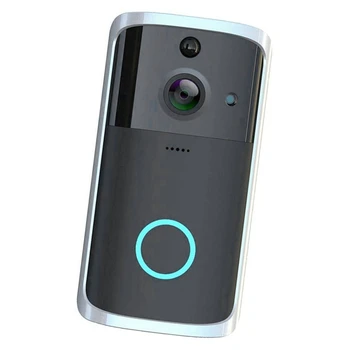 FHD1080P Juoda Vaizdo Doorbell Belaidžio ryšio Fotoaparatą Saugumo