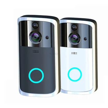 Smart Wireless WiFi Doorbell Vaizdo Kamera Telefoną Bell Domofonas Home Security M7 V5 720P Saugaus Belaidžio WiFi Doorbell Fotoaparatas