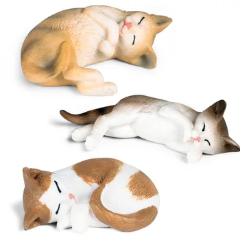 6 Rūšių Katė Gyvūnų Modelio Veiksmų Skaičius, Naminių Gyvūnų figūrėlių Kolekcija PVC Vaikų Pažinimo Žaislas