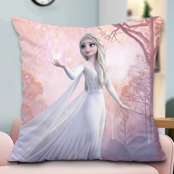Disney Elsa Anna Užšaldyti Princesė PillowcaseCartoon Pagalvėlė Lėktuvo Užvalkalas Berniukas, Mergaitė, Gimtadienio, Kalėdų Dovana 40x40cm