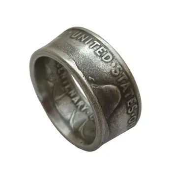 JAV 1620-1920 Amatų Monetos Žiedas Pagamintas iš Kennedy Pusė Doleris Sidabro Padengtą Kopijuoti Monetas