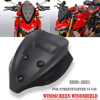 Motociklo Priekinio stiklo priekinio, galinio Stiklo Reflektoriai Raštas Vėjo Ekraną, DUCATI Streetfighter V4 V4S 2020 2021