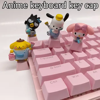 Melodija Hellokitty keycaps Mechaninės klaviatūros Caps Skirta Kawaii Veiksmų Skaičius, Animacinių filmų Pochacco Sanrio Lėlės 