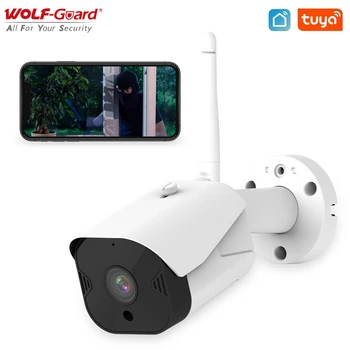 Vilkas-Guard Tuya WIFI Smart IP Kameros 1080P HD 2MP vidaus/Lauko Apsaugos Stebėjimo VAIZDO Stebėti Sandėlio /Parduotuvės /Biuro