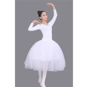 Moterys Vaikas Užsiimti Baleto Tutu Suknelė Suknelės Su Ilgomis Rankovėmis,Mergina Baleto Drabužius Šokių Mergaičių Mažmeninės Didmeninės Nemokamas Pristatymas